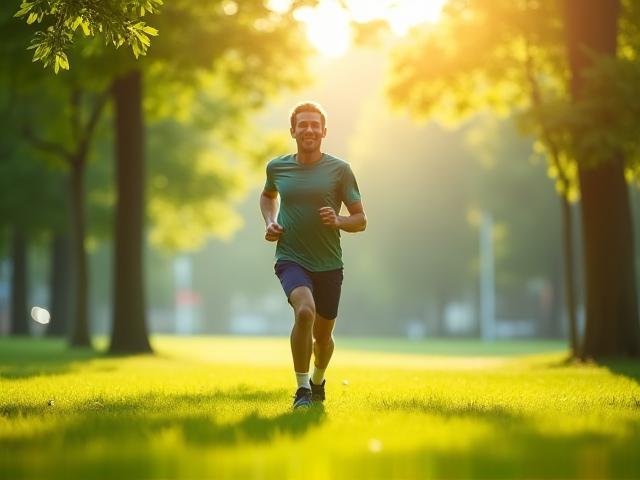 Orang berjalan kaki di taman untuk artikel Gaya Hidup